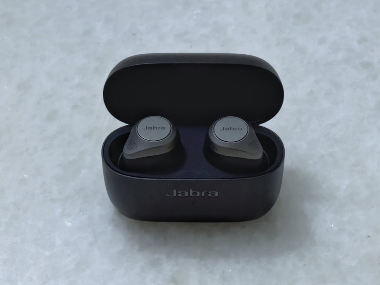 The Jabra Elite 85t comes in a sleek, compact package.