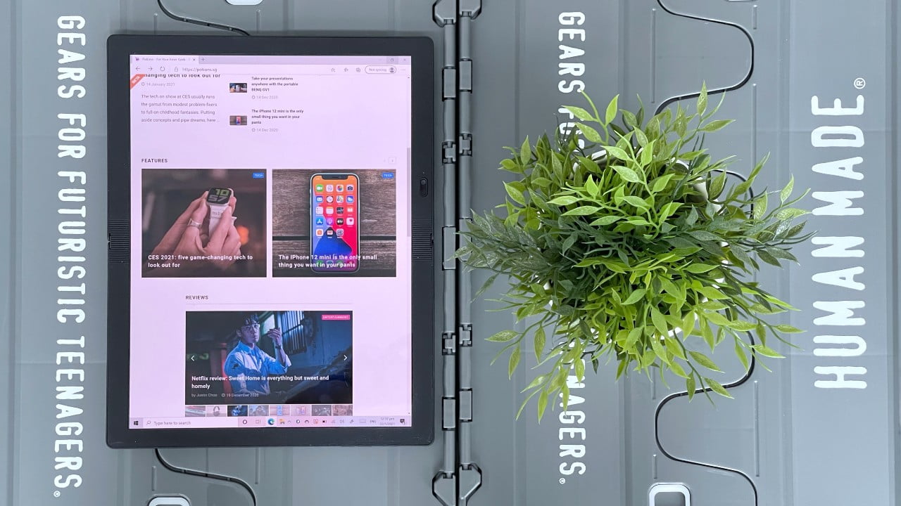 The tablet mode of the Lenovo ThinkPad X1 Fold is great for browsing websites