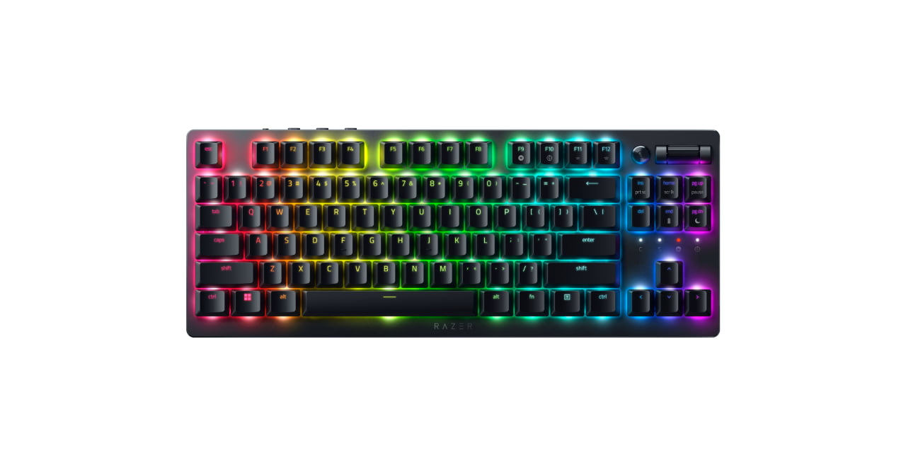 front view of razer deathstalker v2 pro tkl
