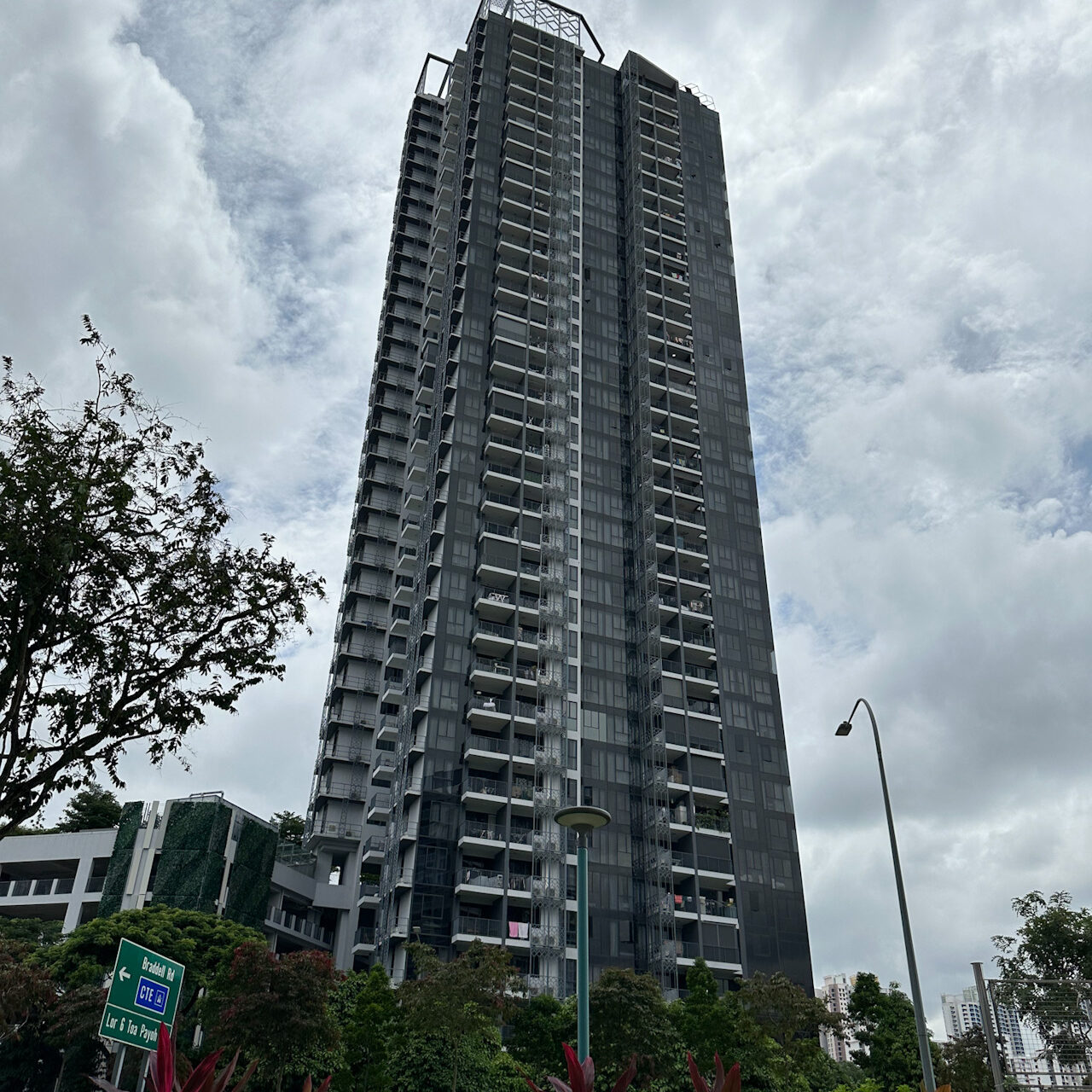 Wide angle perspective of a building...