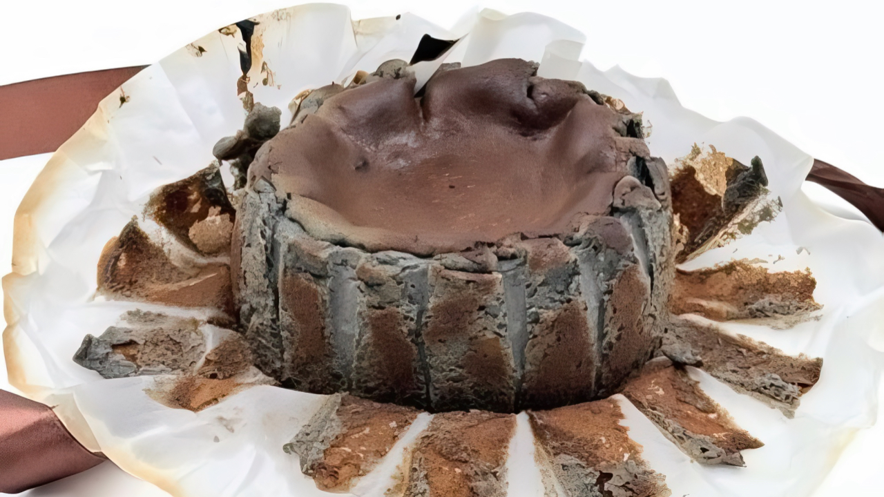 The Pine Garden’s burnt Basque cheesecake with black sesame