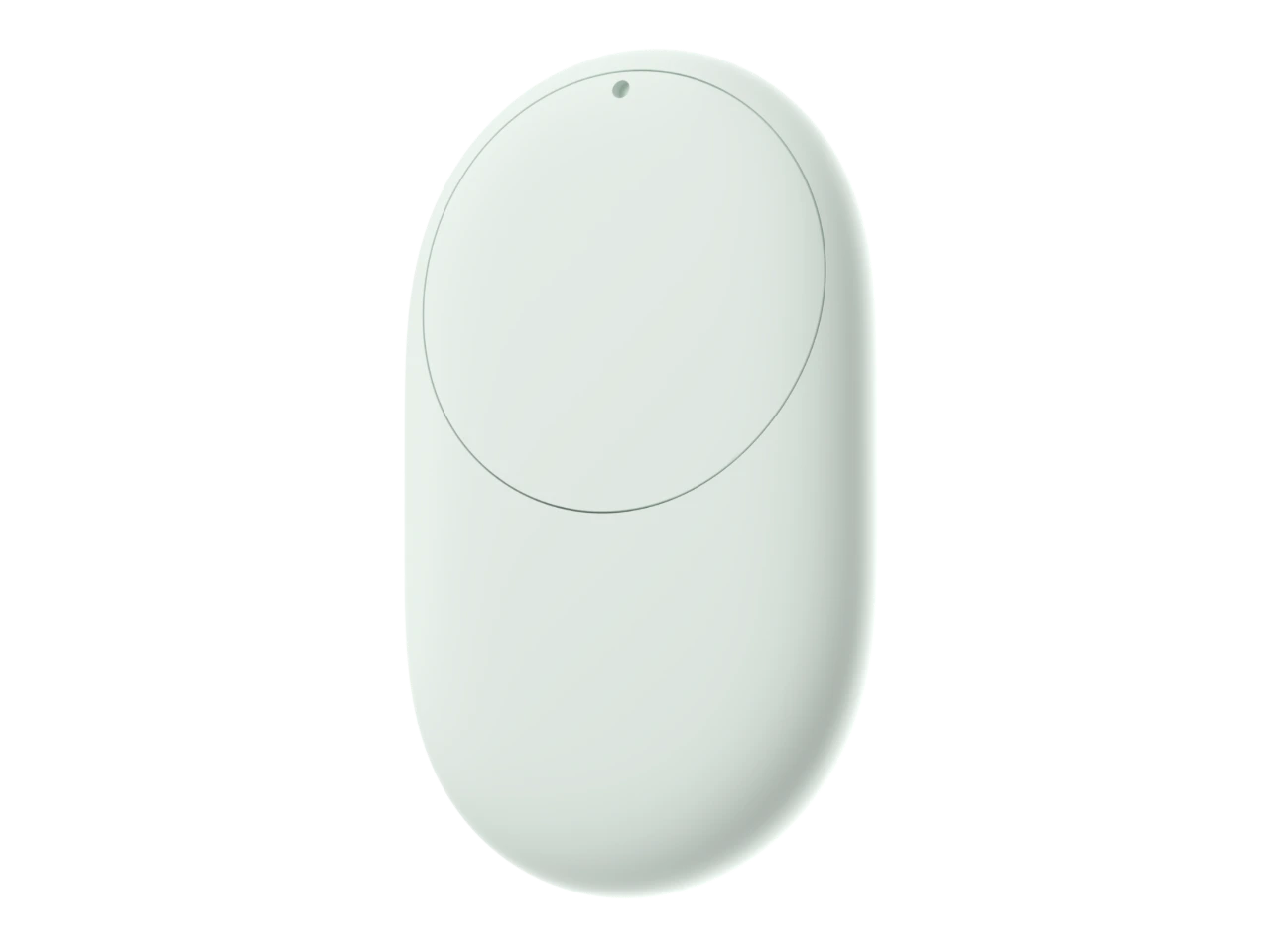 Front view of a Google Pixel Tag against a black background.