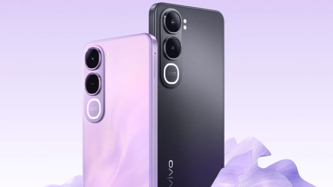 vivo Y31s 5G in Midnight KL Purple and Glowing Black shown from the rear.